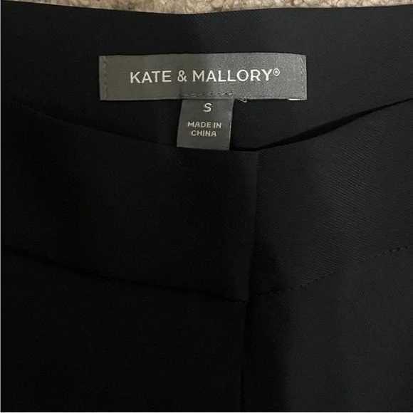 Kate & Mallory Elegant Black Trousers With Rhinestone Embellishments- Small - Picture 2 of 7